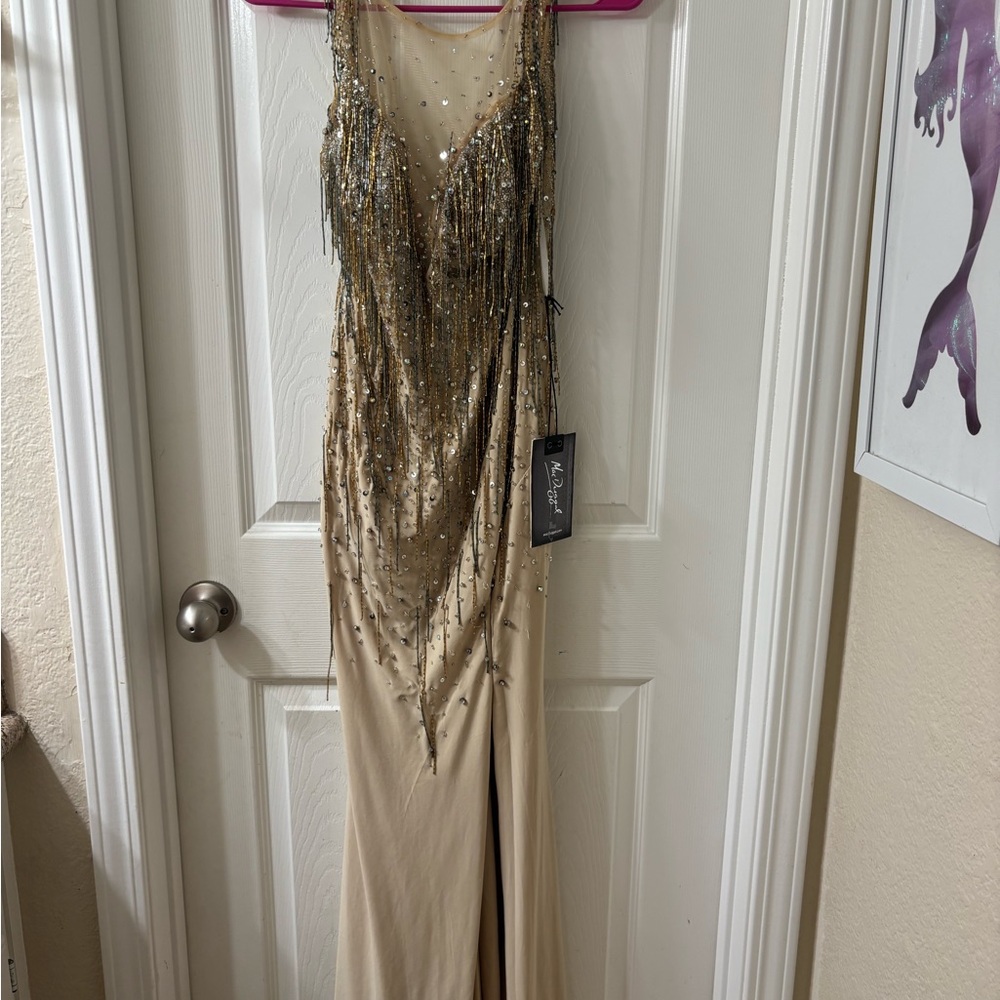 Elegant Beaded Evening Gown